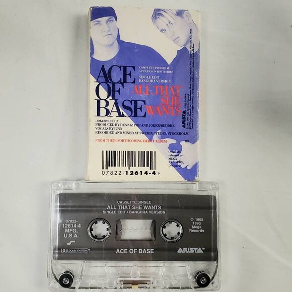 Ace of Base – All That She Wants Cassette Single (1993) - Picture 2 of 3